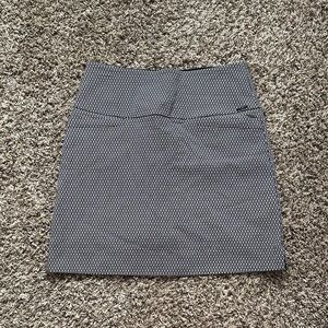 Chic Black and White Mini Skirt